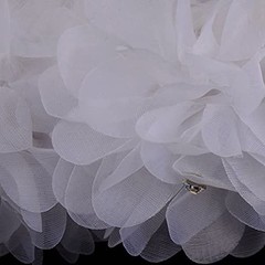 2 PCS Wedding Flower Girl Baskets White Flower Basket with Lace Handle Decor