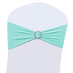 10/25/50/100 Spandex Stretch Chair Cover Sashes Party Bows Wedding Decoration