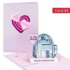 Lovepop Valentine Pop-Up Card for Her and Him – 4 pcs Star Wars 3D Greeting C…