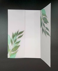 Greenery Wedding Invitations w/ RSVP Cards & Envelopes Folded Vellum Jacket 25ct