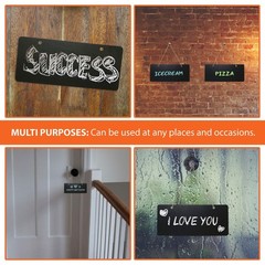 Chalkboard Hanging Signs Erasable Wood Rectangle Small Vintage Rustic Blackbo…