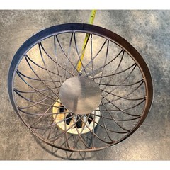 Rustic Industrial Wire Pedestal Centerpiece Fruit And / Or Vegetable Bowl