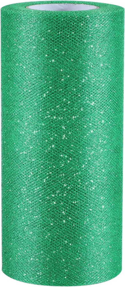 Glitter Tulle Roll Sparkling Tulle Ribbon Fabric Spool for Wedding Decoration Gi