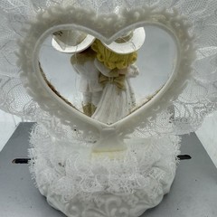 WILTON WESTERN ELEGANT COWGIRL BRIDE COWBOY GROOM WEDDING CAKE TOPPER-1995-R VNG