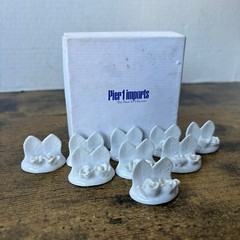 Set Of 9 Floral Ceramic Wedding Card Holders – White W Flowers Pier 1 Imports