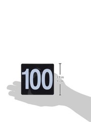 New Star Foodservice 23084 1-100 Double Side Plastic Table Numbers, 4″ x 4″ I…