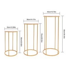 3pcs Round Flower Holders Cylindrical Wedding Flower Rack Wedding Flower Stand