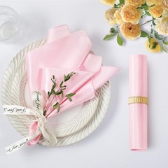 Pack Square Satin Napkins 17×17 Inch Soft Smooth Cloth 50 Light Pink
