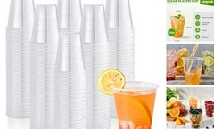 450 Pack 12 oz Clear Plastic Cups, Cold Disposable Plastic 12 oz – 450 ct