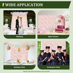Flower Wall Panel Artificial Flower Wall Backdrop Flower Decoration 12 Pcs
