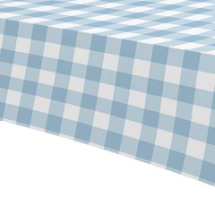 Suhelkit Light Blue Gingham Party 55 inches x 86 inches, Multi Color
