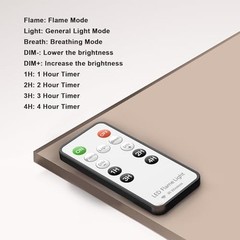 Upgraded LED Flame Light, Rechargeable Flameless Candles Remote Control 2Pcs