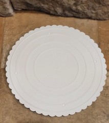 Wilton Circles of Strength 6 pc tier Cake Separator Plates Scalloped 6 – 14″