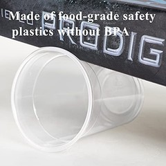 100 Pack 16OZ Clear Plastic Cups, Cold Party Drinking Cups, Clear 16oz