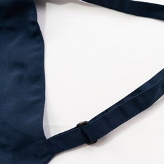NAVY BLUE Premium Polyester Kitchen Chef Apron with Adjustable Neck and Long
