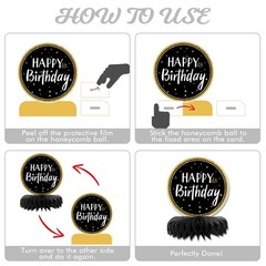 9 Pieces 50th Birthday Decorations Centerpieces for Tables