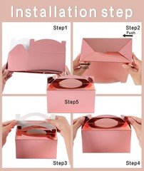 Biodegradable Rose Gold Gable Treat Boxes 30 Pack Eco Friendly Gift Packaging