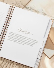 Beautiful Boho Wedding Planner Book and Organizer 9 inches X 11 inches,