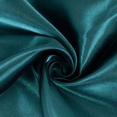 Balsa Circle Peacock Teal Satin Round Tablecloth 132″ (Round),