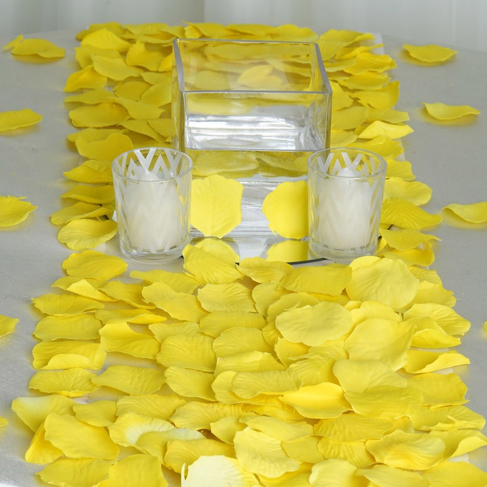 4000 Yellow Silk Rose PETALS Wedding Party Decorations Supplies WHOLESALE SALE