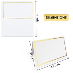 Place Cards Pack of 100 Premium Tent Name Place Cards for Table Setting with …