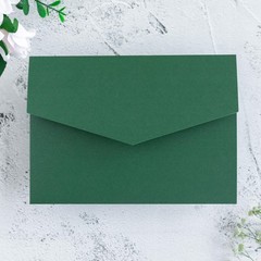 FEIYI 20 PCS Emerald Green Tri-fold Laser 5.12 x 7.1 inches,
