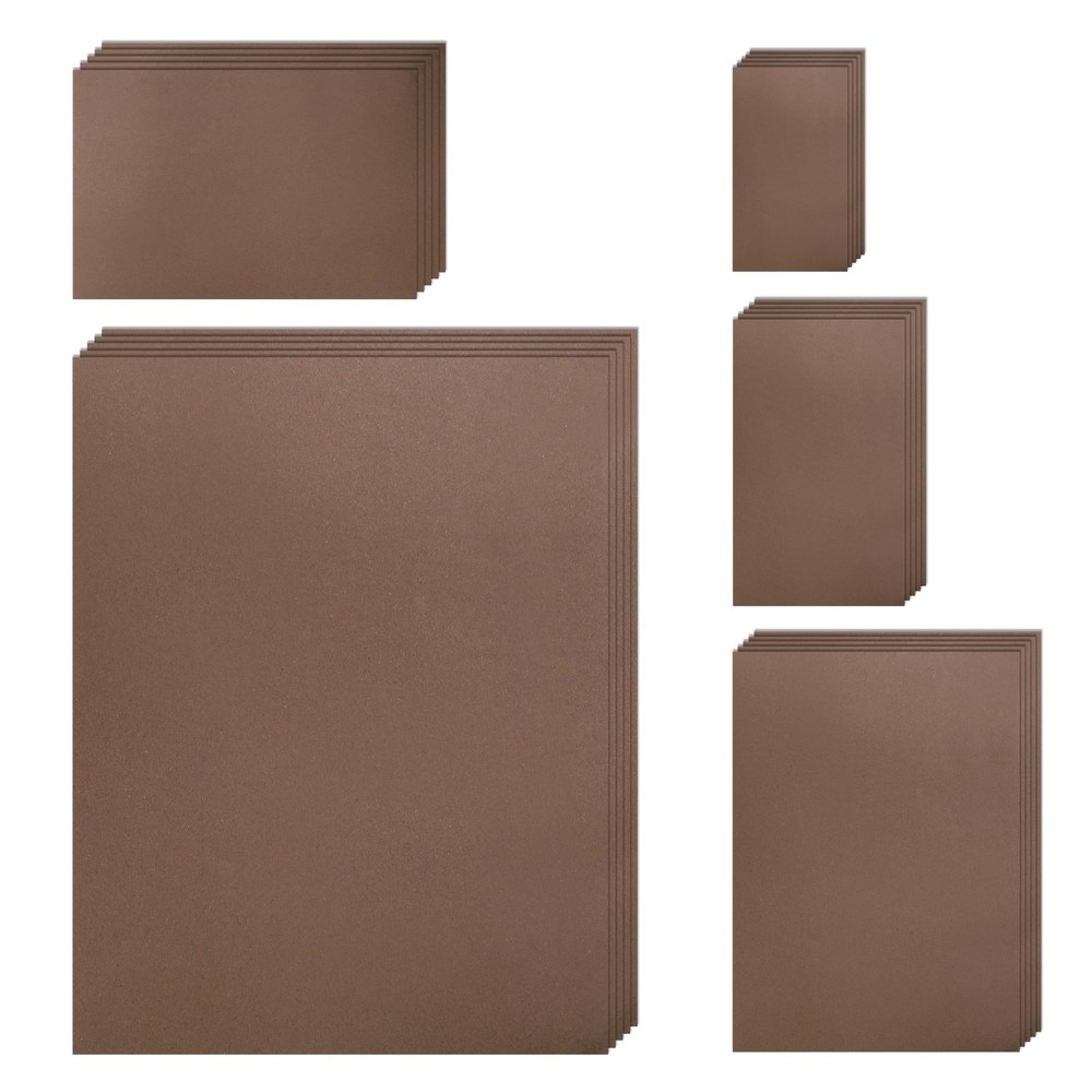 Silunkia 500 Sheets Coffee Color Cardstock 5 Assorted Size 500 Sheets,