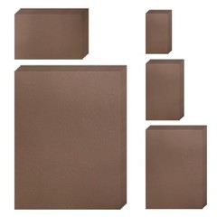 Silunkia 500 Sheets Coffee Color Cardstock 5 Assorted Size 500 Sheets,