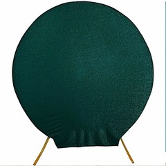 HUNTER GREEN 7.5 ft Metallic Spandex STAND COVER Wedding Decorations Party