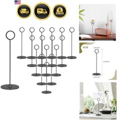 16 Pieces Table Card Holder 8 inches Place Steel Card Holders for Photos, Foo…