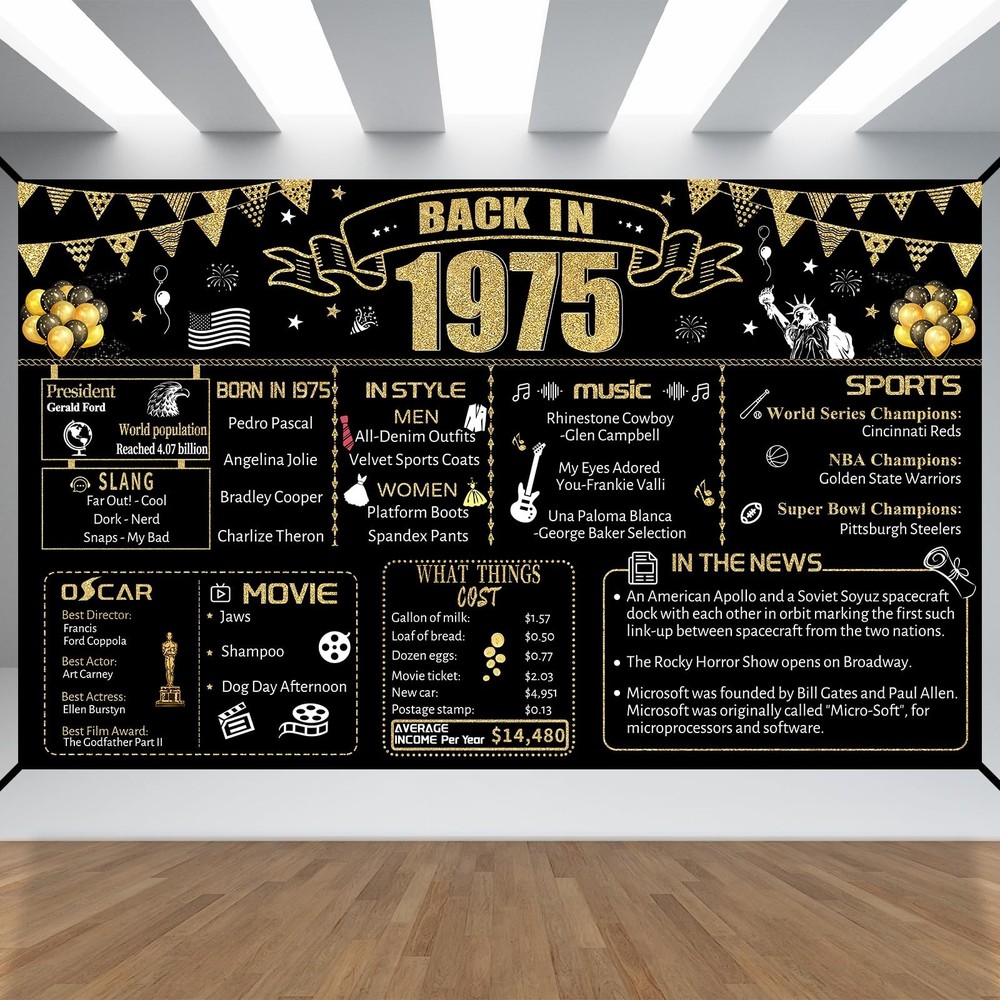 51st Decorative Cloth for Women or Men, Birthday Banner With Holes, Built-in …