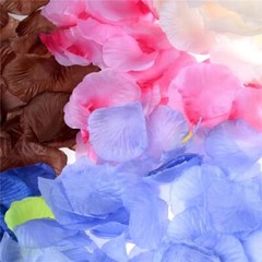 2000 × Silk Rose Petals Romantic Decor Fake Flowers Confetti Wedding Engagement