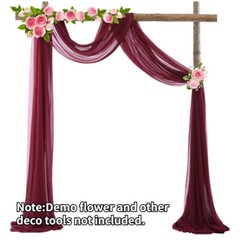 Backdrop Draping Curtain Arch Wedding Party New 13/20/32.8ft Decor 4/6/10M Tulle