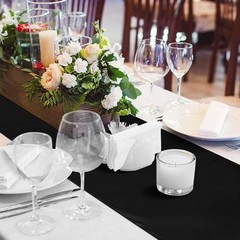 12 Pack Satin Table Runner 12 x 108 Inch Long Satin Table Runners for Wedding…