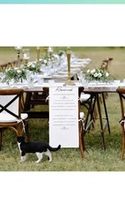Reserved Memorial Wedding Chair Sign with love from Heaven Cotton Linen Weddi…