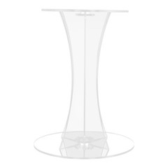 2pcs 60cm Clear Acrylic Centerpieces Flower Vase Wedding Anniversary Party Decor