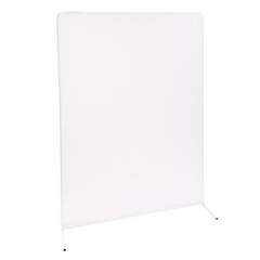 Wedding Backdrop Stand 1.5 × 2 m White Iron Frame Freestanding With Cloth Cover