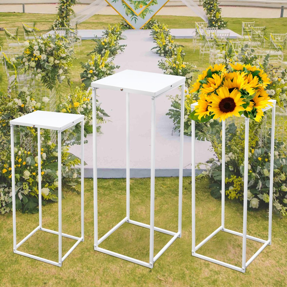 Metal Plant Pot Stand Indoor Outdoor Flower Planter Display Holder Rack Set of 3