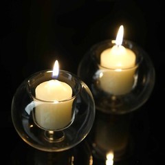 Clear Glass Globe Votive Candle Holders Wedding Favor Centerpiece Decorations