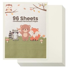 Certificate Parchment Paper 8.5 x 11 Inch – 96 Sheets Textured White