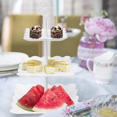 Charming White Tiered Cupcake Stand – Holds 18 Cupcakes for All Celebrations