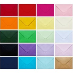 60 Pack Colored Envelopes 4×6, Self Adhesive A4 4.5 x 6.37 inches