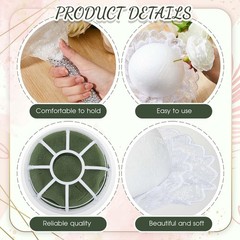 7 Pcs Floral Bouquet Holder Kit – Foam Handle for Wedding DIY Flower Arrangement