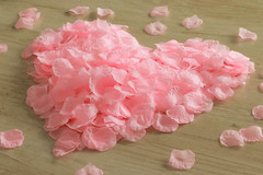 1500PCS Pink Rose Petals Silk Rose Petals for Romantic Night for Her Set Wedding