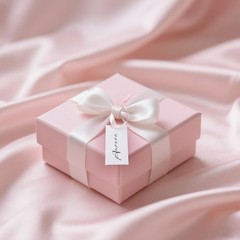 Name Place Cards 50 PCS Table Setting Blank Satin Ribbon 1.57×3.54 In Pink