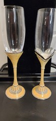 Things Remembered Wedding Champagne Fltes Glasses New