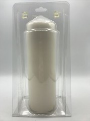 Hortense B. Hewitt White Unity Candle Wedding Accessories 9.5″ Pillar Solid New