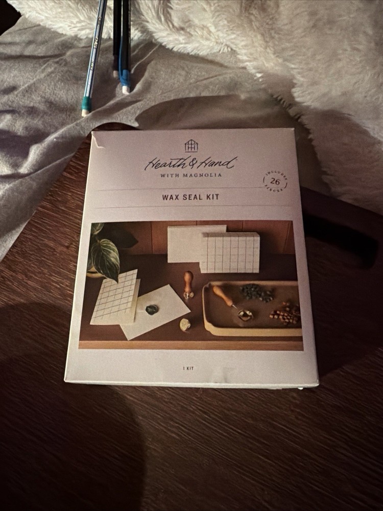 Hearth and Hand Magnolia Wax Seal Kit! 26 Pieces New In Box Sealed Gift Set