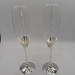Studio His & Hers Toasting Glasses Pre-Owned New In Box