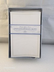 G Squared 50 Count Invitation Kit Print Your Own Pearl White